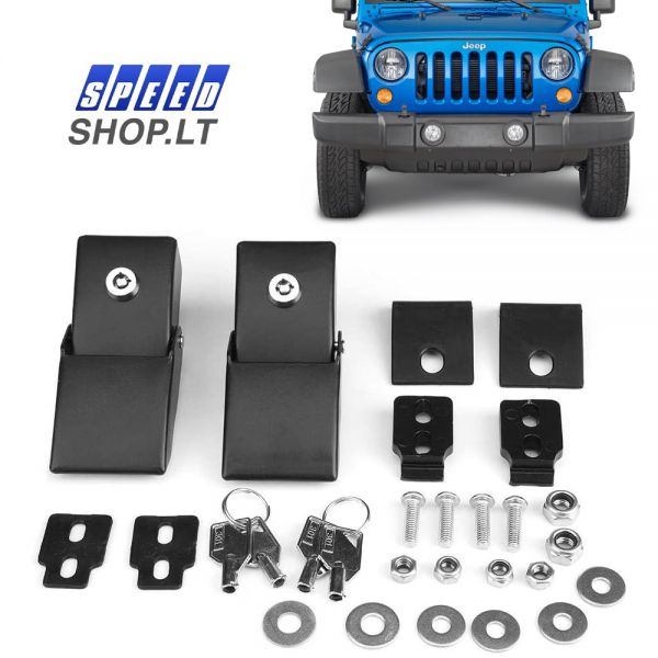 Jeep Wrangler JK kapoto užraktai